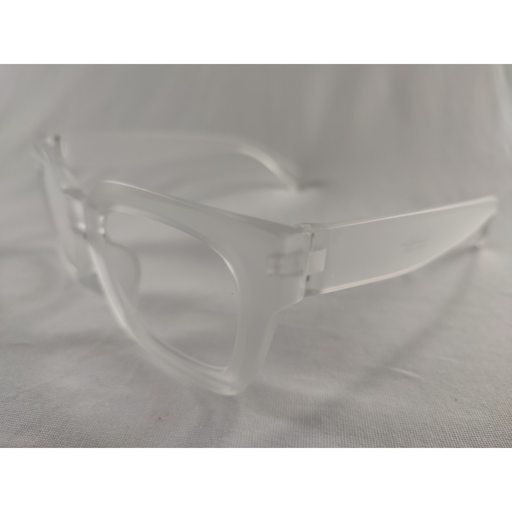 Nicole Miller‎ NM2288 Matte Crystal Clear Square Reading Glasses +1.50 New York